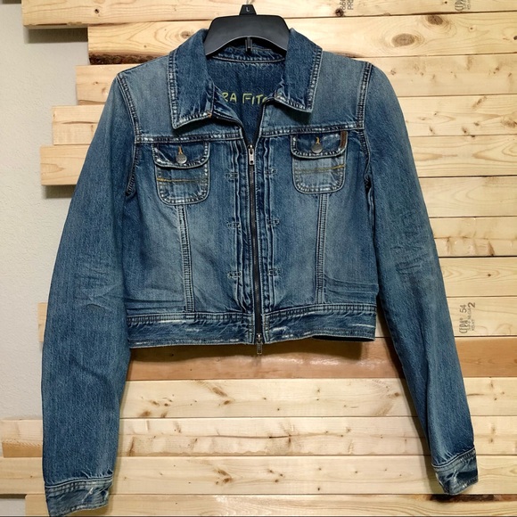 Ezra Fitch Zipped up Denim Jean Jacket size M - Picture 1 of 9